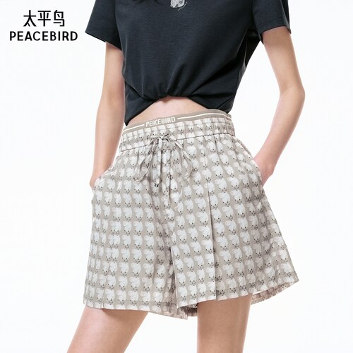 太平鸟女装夏季新款休闲中短裤A3GCF2316