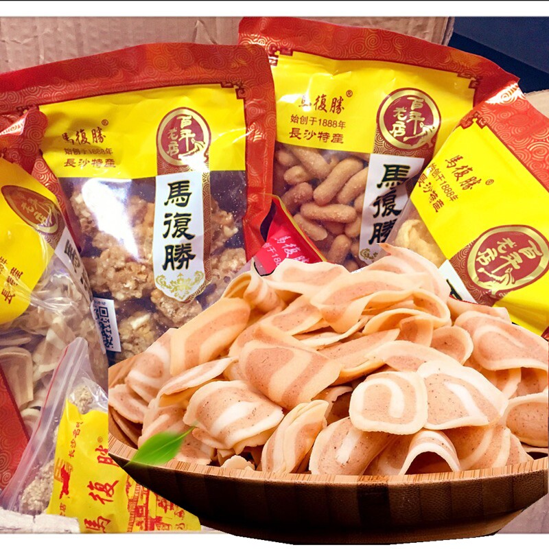 长沙马复胜 小花片 猫耳朵 猫耳酥墨茉点心局大包装湖南过年货