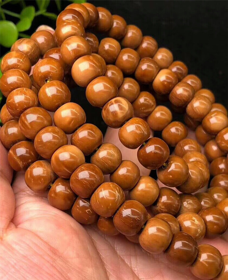 天然手串108颗库克佛珠项链