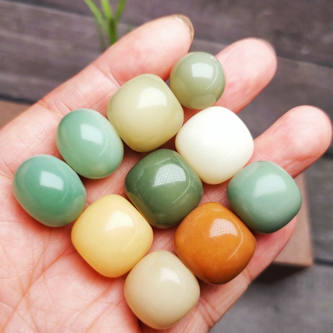 阴皮绿手串大散珠圆珠直播