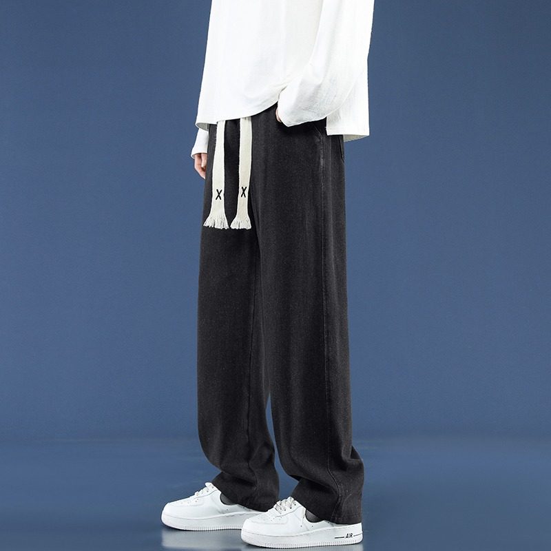 直筒牛仔裤男款春季阔腿休闲裤子基础新款青少年美式潮牌垂感长裤,男装,牛仔裤,淘宝优惠券,粉丝福利购,淘宝优惠卷