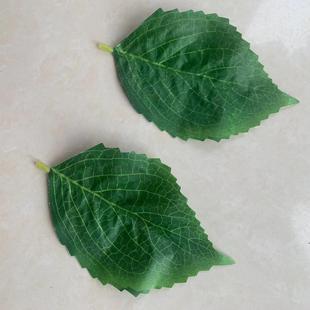 繡球花葉絲印向日葵葉 仿真花絲網(wǎng)花仿真樹葉子 單片太陽花葉16CM