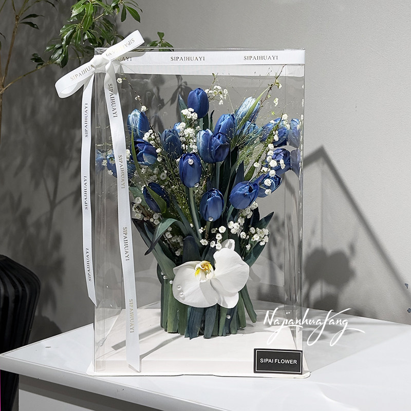 巨美郁金香礼盒上海同城鲜花速递