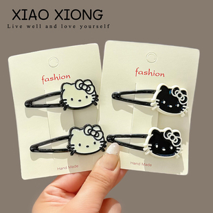 儿童发夹可爱卡通小猫发饰女童刘海夹侧边夹宝贝bb夹不伤发发卡女