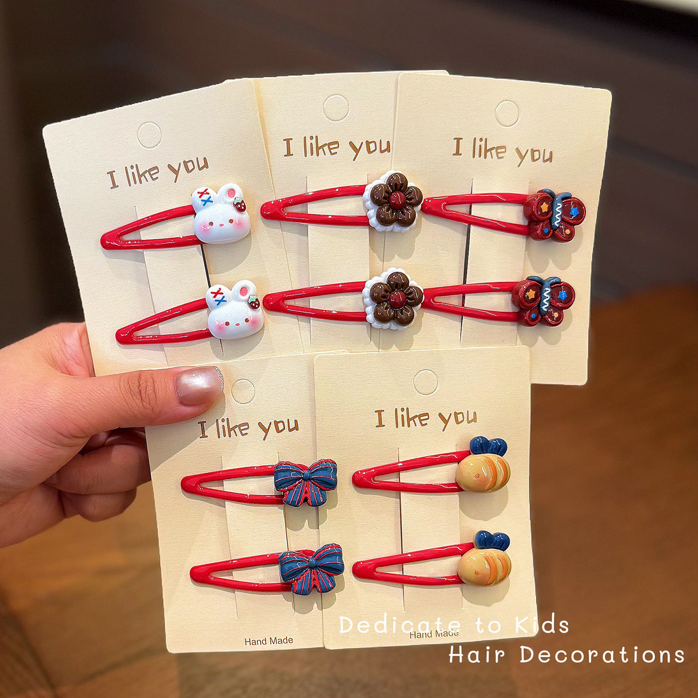 韩系甜美女童发夹兔子花朵蝴蝶结儿童bb夹手工红色碎发装饰夹套装,童装/婴儿装/亲子装,发饰,淘宝优惠券,粉丝福利购,淘宝优惠卷