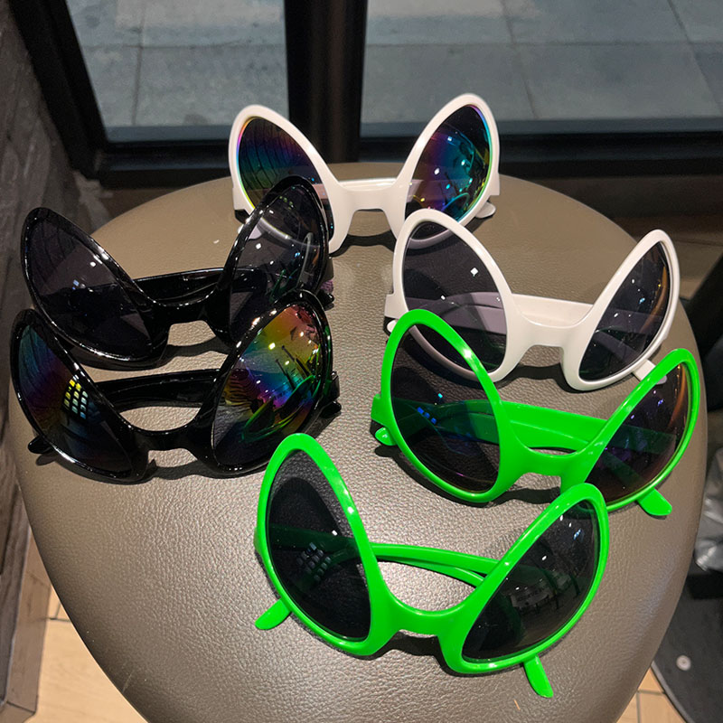 万圣节装扮派对用品外星人眼镜