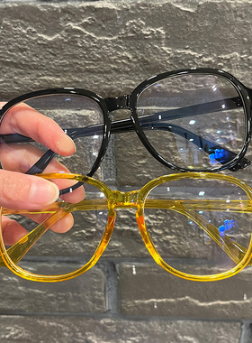 复古玳瑁色素颜神器眼镜框