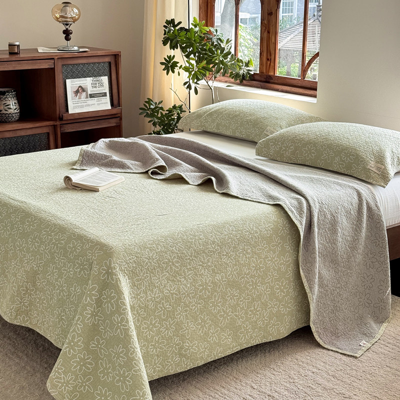 安心棉床盖100%纯棉纱布毯子四季通用加厚保暖毛毯办公室午睡毯子,床上用品,床盖,淘宝优惠券,粉丝福利购,淘宝优惠卷