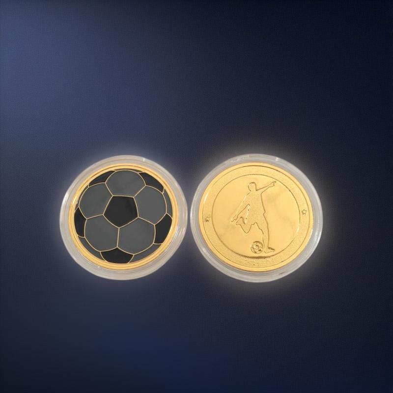 金属足球训练挑边器足球裁判币