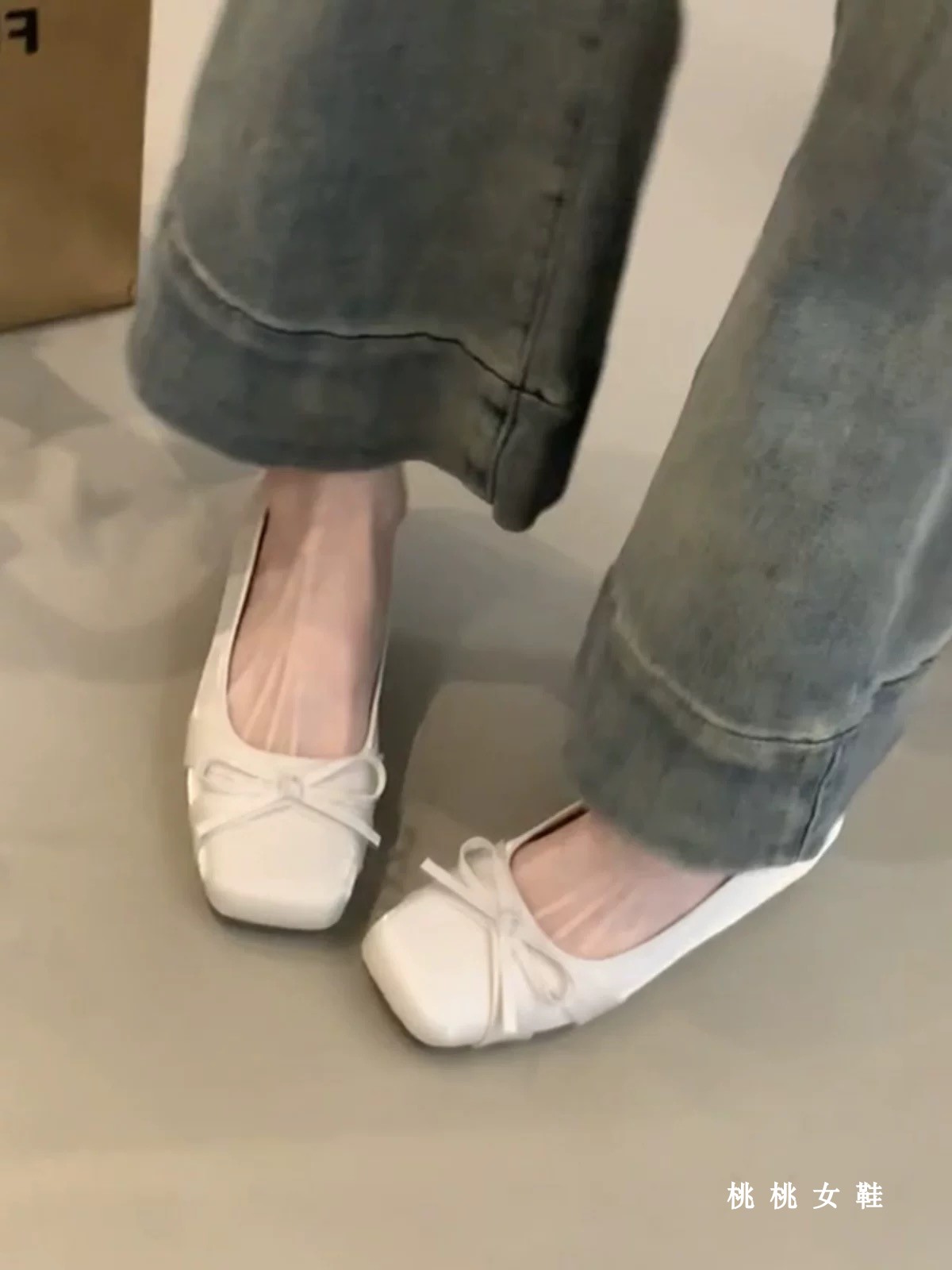 tender Fairy wind bow French Retro Ballet Single shoes female 2025 Spring and summer The new Mary Jane Evening shoes