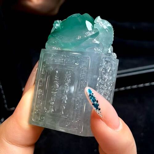 传其翠宝天然缅甸翡翠A货老坑玄武诸事顺利底子细腻厚装大件