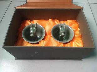 耀州窑瓷器公道杯特殊酒杯斗酒杯公道酒杯良心杯促销 赠品带礼品盒