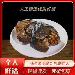 洪湖岸上鲜活清水湖大闸蟹现货礼盒养殖基地自产2两左右母 蟹6只