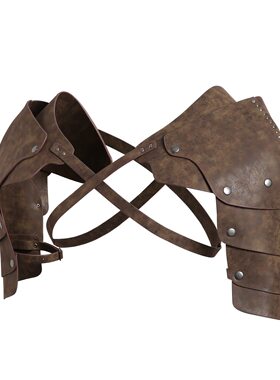 欧洲中世纪维京男士铠甲武士盔甲背带COSPLAY万圣节扮演道具护肩