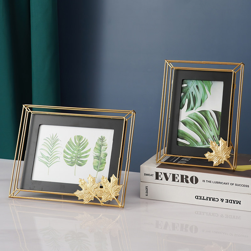 北欧创意几何植物标本相框摆台7寸8寸个性家用欧式金属玻璃照片框|ruв категории Домашний быт, рамка/рамка - от Buy2taobao.com для оказания профессиональной услуги покупки агента Taobao
