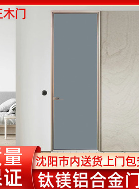 钛镁铝合金极简平开门室内厨房推拉门吊趟门卫生间门定制阳台移门