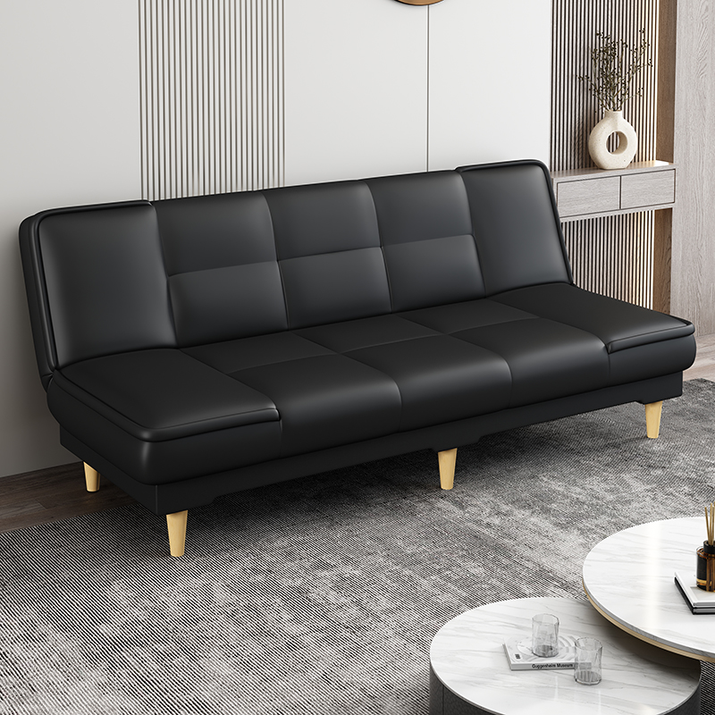 租房客厅小户型折叠沙发床两用办公室三人沙发理发店等候窄版沙发