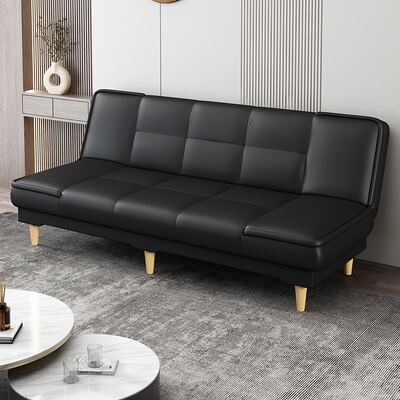 单人沙发1.8米皮革折叠床两用