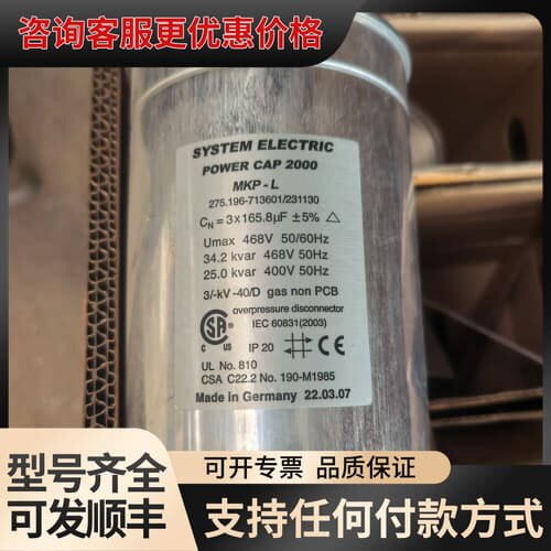 议价德国SYSTEM ELECTRIC电容器，可维修