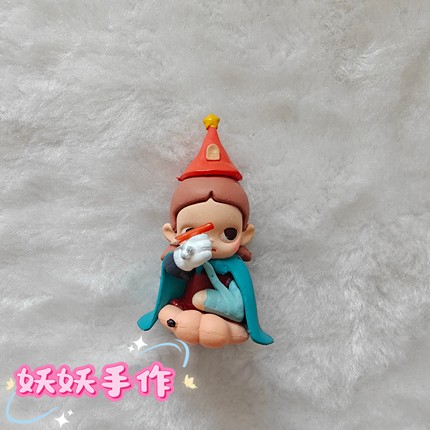 POPMART泡泡玛特小野和Zsiga哭娃甜豆妹妹萌粒diy潮摆件车饰手作