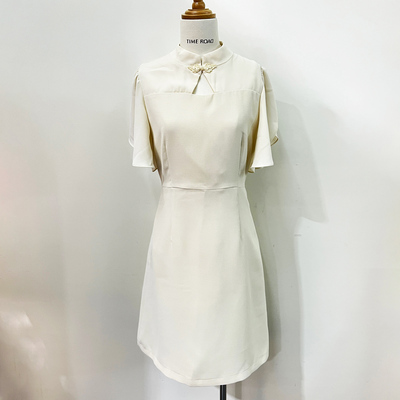 汤米诺夏商场改良旗袍短袖连衣裙