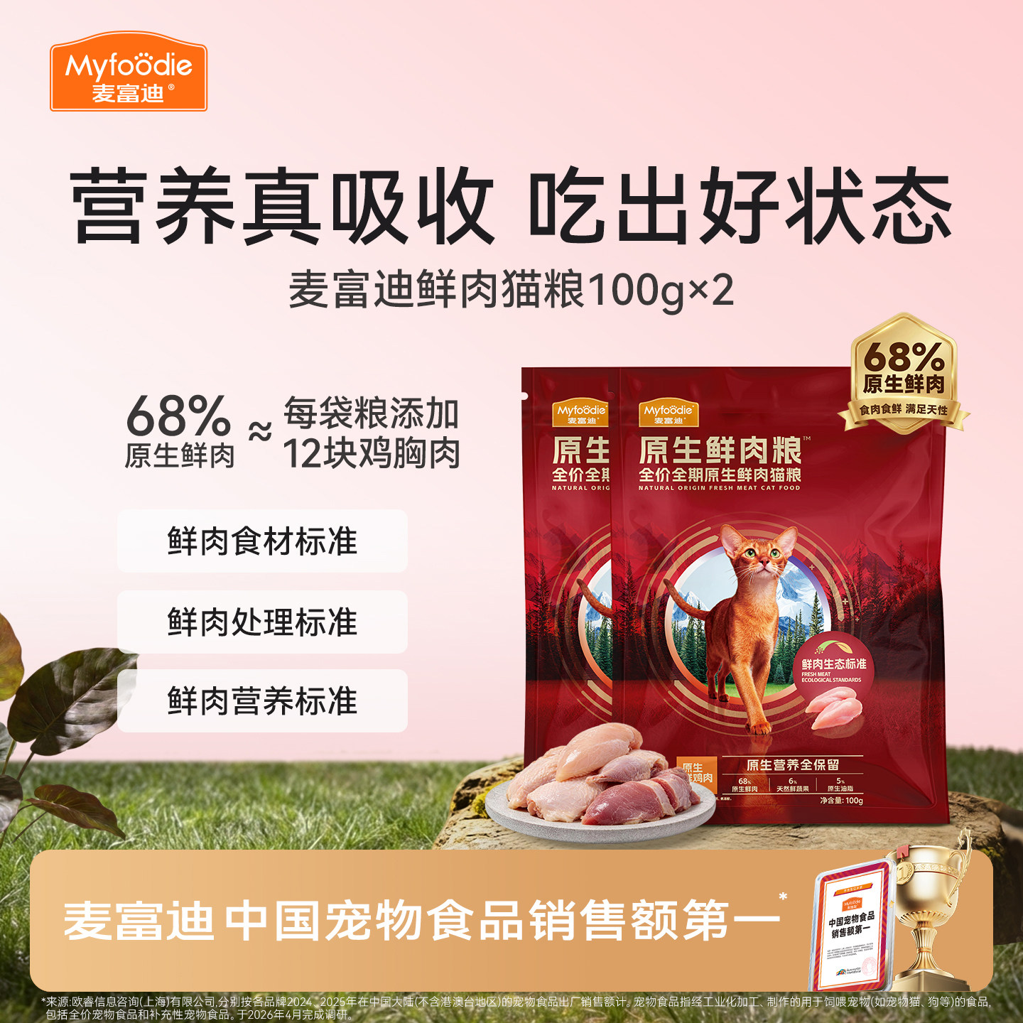 麦富迪鲜肉猫粮不黑下巴试吃装图片