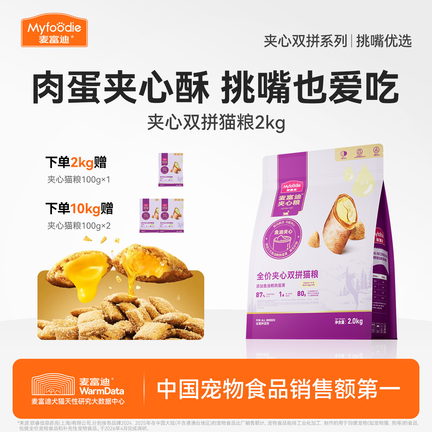 麦富迪夹心双拼成幼猫猫粮图片