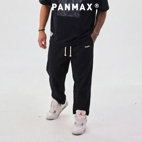 宽松阔腿薄款抽绳裤PANMAX春秋男