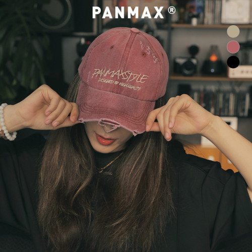 PANMAX大码男装潮牌新款潮酷休闲显瘦男女同款logo印花鸭舌棒球帽