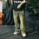 立体加大高棉休闲长裤 PANMAX大码 弯刀做旧复古牛仔裤 秋季 潮牌男装