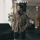 衬衫 PANMAX大码 上衣 新款 潮酷休闲口袋迷彩短袖 潮牌男装 夏季