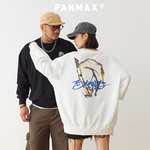 重磅数码卫衣PANMAX大码秋冬印花