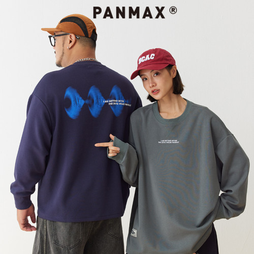 美式撞色卫衣PANMAX潮牌大码男