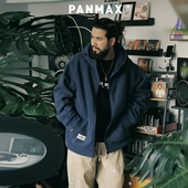 摇粒绒连帽开衫 PANMAX潮牌大码 男装 卫衣秋冬加厚拉链宽松休闲上衣