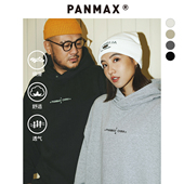 连帽卫衣百搭上衣 秋落肩刺绣重磅美式 PANMAX潮牌大码 男装