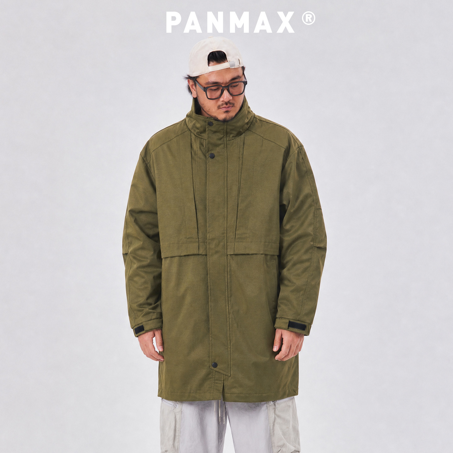PANMAX大码男秋季立领工装夹克