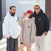 PANMAX大码 腊肠狗牙刷绣连帽卫衣外套美式 潮牌男装 秋冬新品