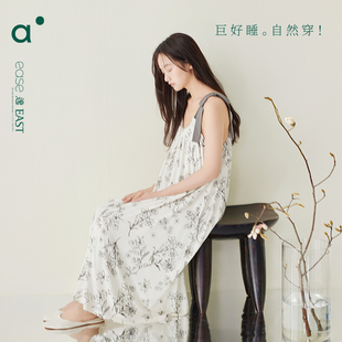 莫代尔宽松睡衣国风高级感大码 安之伴性感吊带睡裙女夏季 连衣裙
