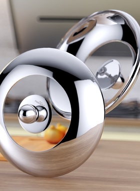 不锈钢锅盖家用炒菜锅蒸锅通用30加厚汤锅32cm铁锅28厘米圆形盖子