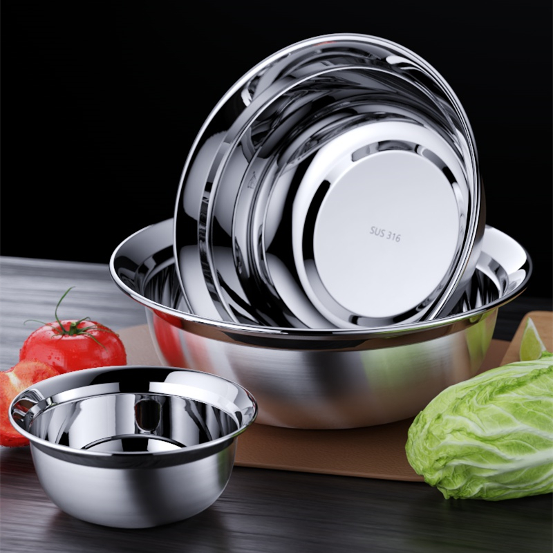 316不锈钢盆厨房洗菜盆加厚汤盆
