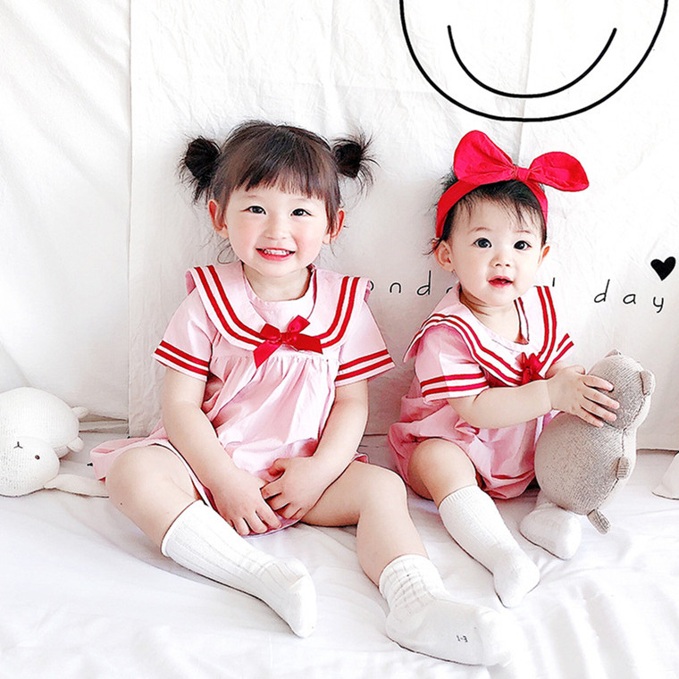 姐妹裝女兒童嬰兒公主裙寶寶連衣裙2020年夏純棉洋氣哈衣壹大壹小在類目 童裝/嬰兒裝/親子裝, 裙子(新), 連衣裙中 - 來自Buy2taobao.com提供專業的淘寶代購服務