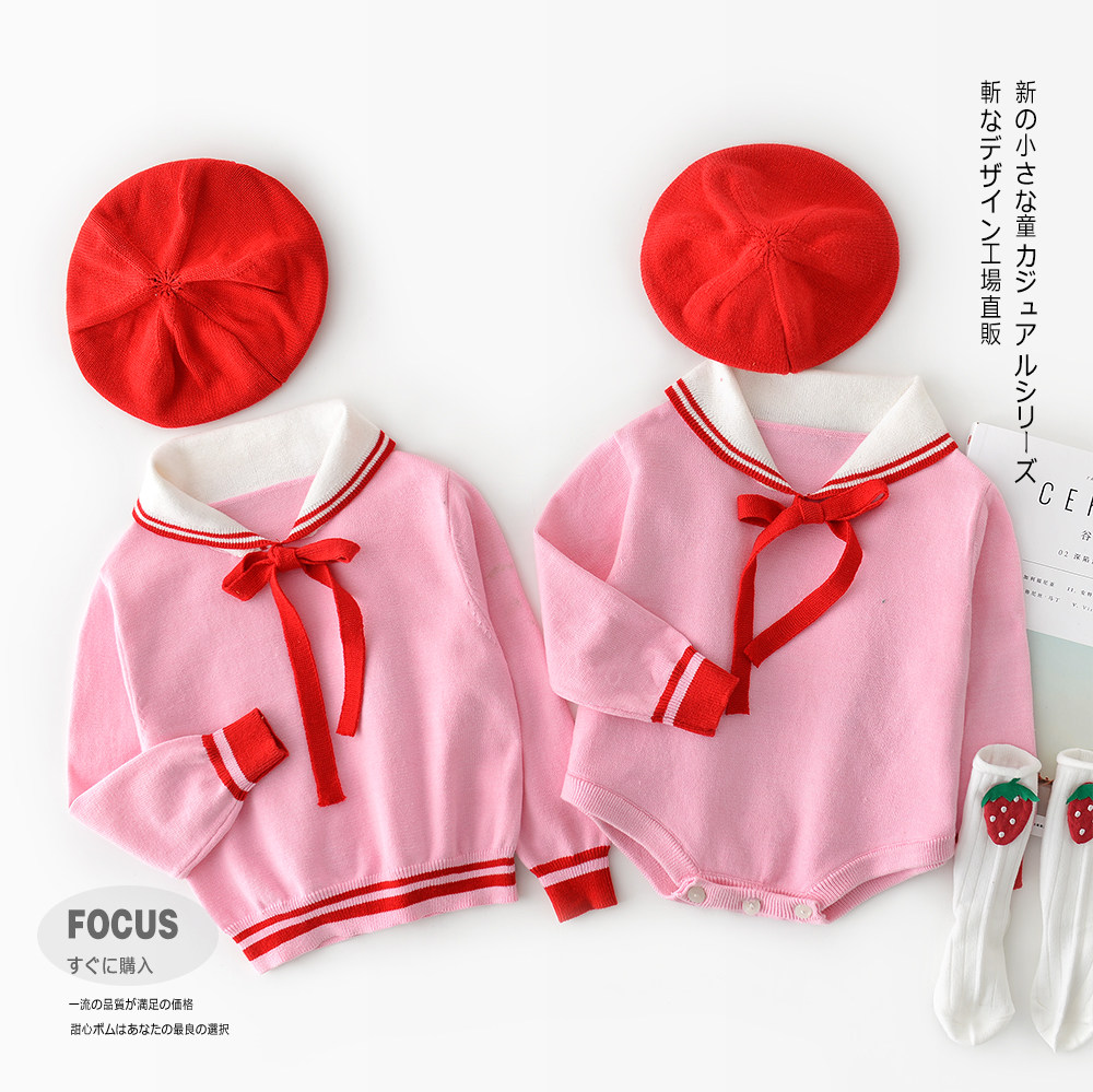 毛衣小童秋冬女童洋氣寶姐妹裝女兒童秋裝嬰兒毛衣套頭0-1歲韓版在類目 童裝/嬰兒裝/親子裝, 毛衣/針織衫中 - 來自Buy2taobao.com提供專業的淘寶代購服務