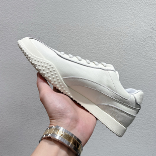 百搭德训运动鞋 2025简约真皮小白鞋 白色板鞋 男士 男英伦透气老爹鞋