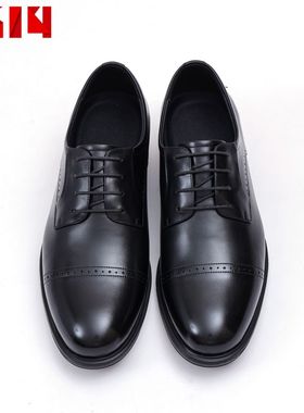 际华3514神行太保新男士鞋德比商务鞋三接头百搭头层小牛皮鞋101