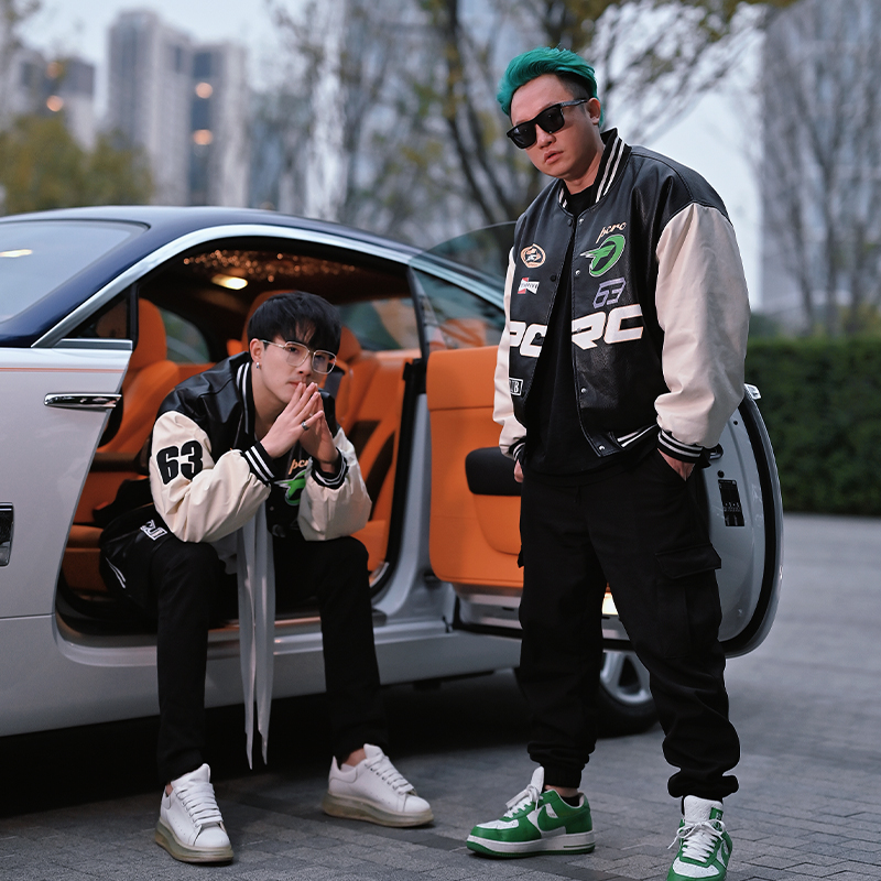 pcrc棒球服女冬加厚女新款蒋劲夫七舅姥爷男款冬季李二狗同款外套