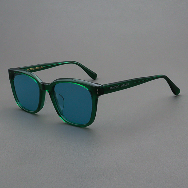 MOSCOTLEMTOSH复古方形蓝色墨镜