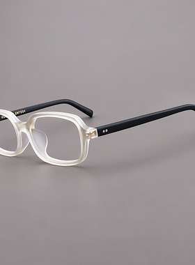 MOSCOT LEMTOSH眼镜框男书呆子方形拼色眼睛磨砂黄色窄框镜架女款