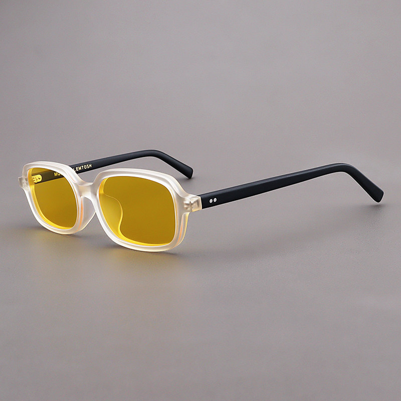 MOSCOT LEMTOSH太阳镜男书呆子同款眼镜框磨砂黄色方形偏光墨镜女