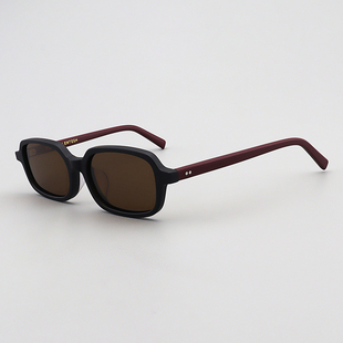 MOSCOT LEMTOSH太阳镜男磨砂黑红方形眼镜框板材偏光茶色墨镜女款