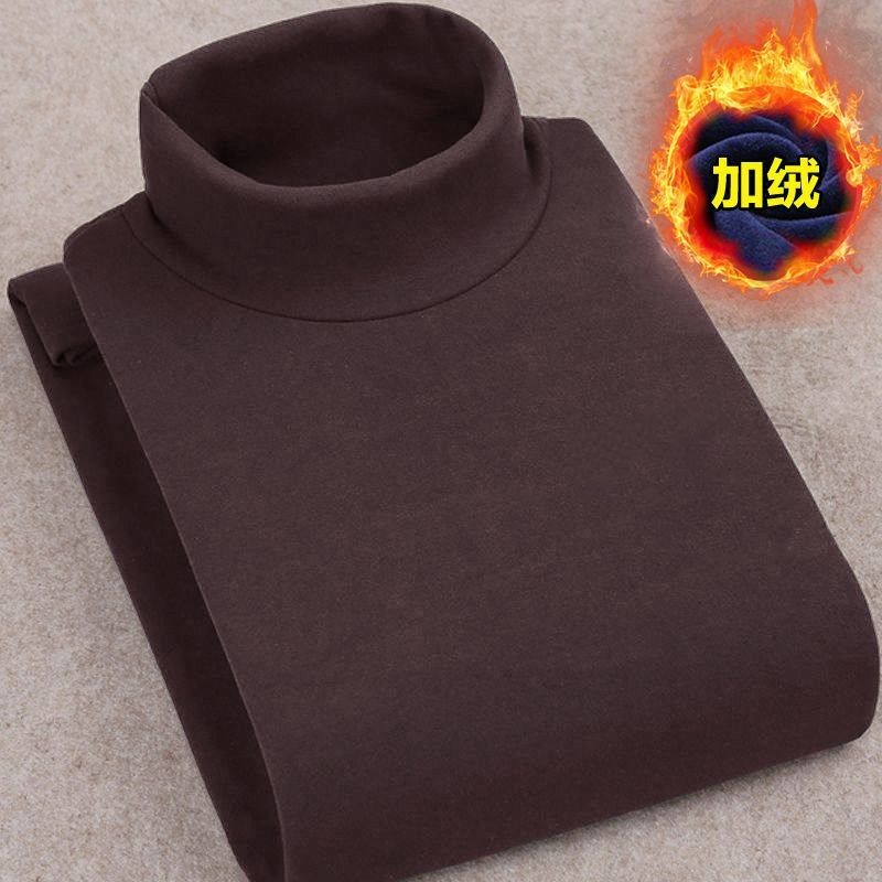 男士秋衣半高领德绒打底衫